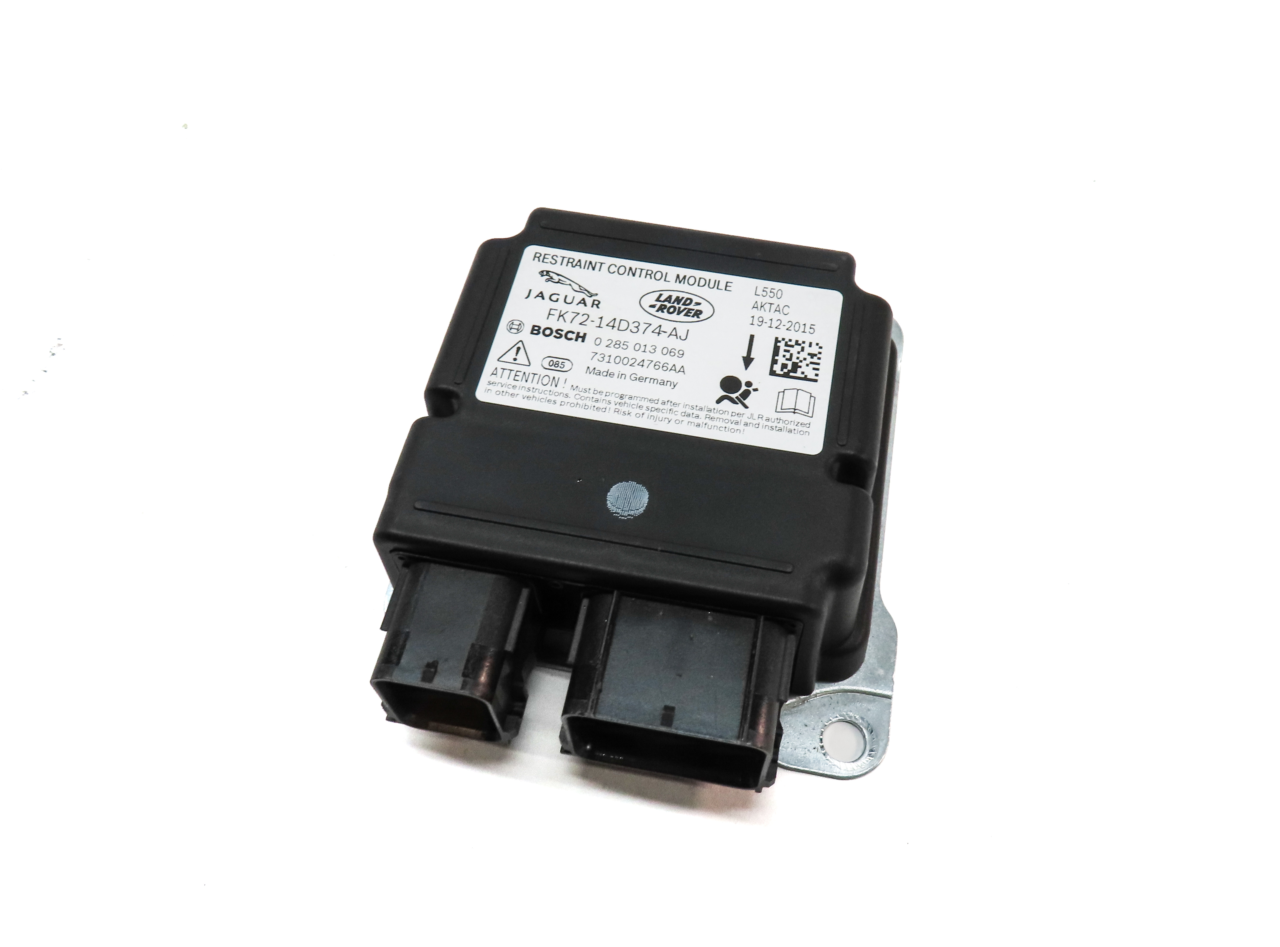 2015-2019 LAND ROVER DISCOVERY SPORT (L538) SRS BAG CONTROL MODULE — exact item pictured
